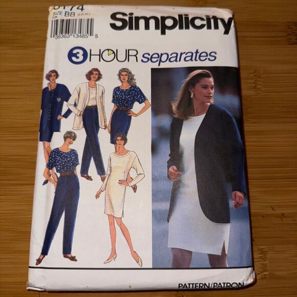 Vintage 1992 Simplicity Womens pattern 8174 Size large- XL uncut - Picture 2 of 6